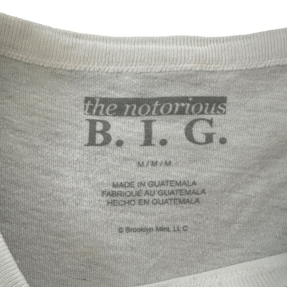 The Notorious BIG Men's White Ready To Die T-Shirt Size M - Picture 7 of 7